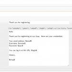 DukaPress Email Settings - user registration to customer